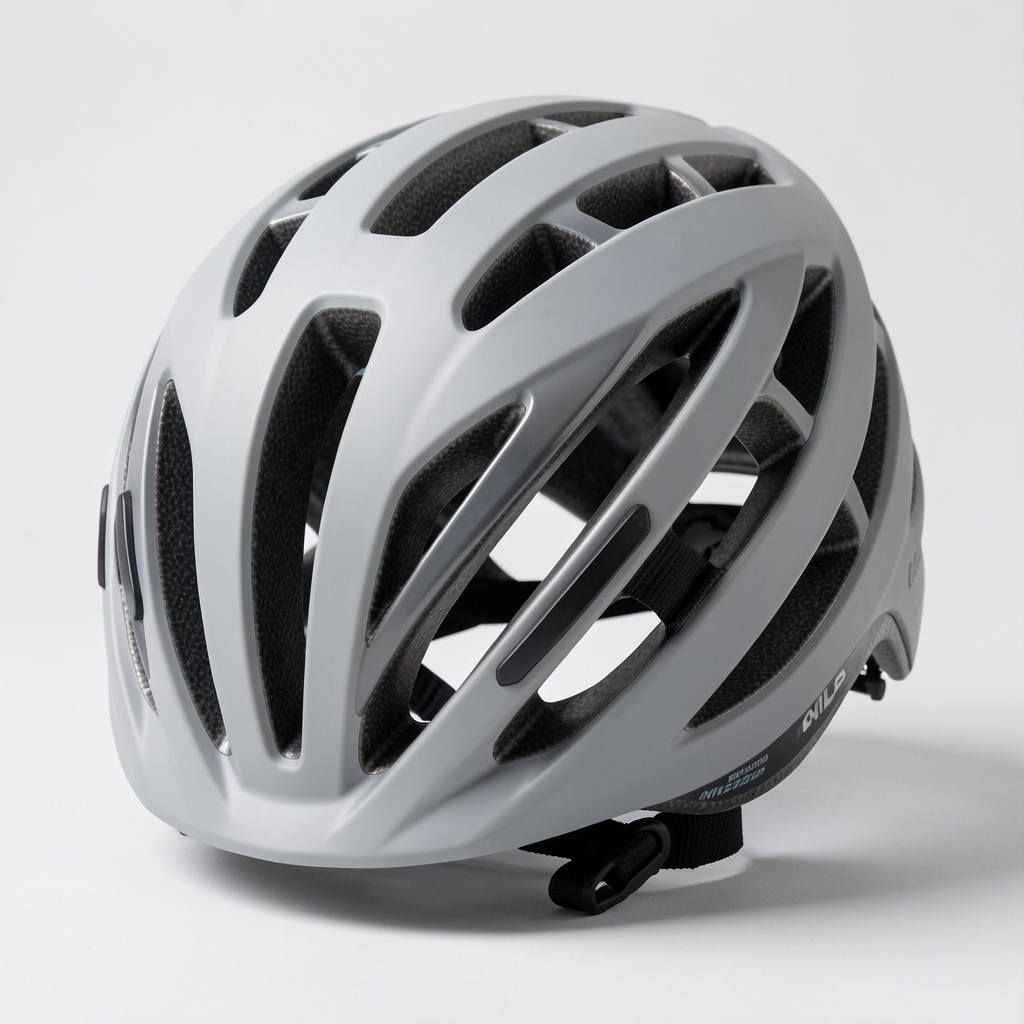 Casco de ciclismo Giro Syntax MIPS color gris claro con 25 ventilaciones, sistema de retención Roc Loc 5 y forro interior antimicrobiano