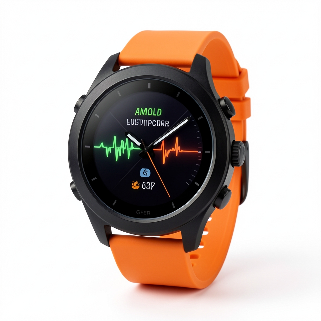 Reloj deportivo Garmin Forerunner 255 con pantalla GPS mostrando datos de carrera en la muñeca de un corredor